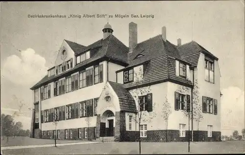 Ak Mügeln in Sachsen, Bezirkskrankenhaus König Albert Stift