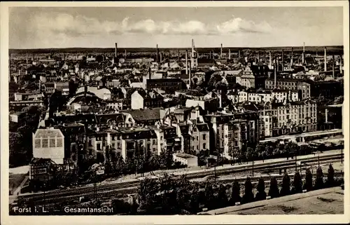 Ak Forst in der Niederlausitz, Gesamtansicht