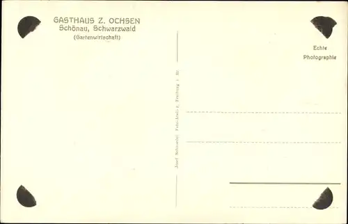 Ak Schönau im Schwarzwald, Gasthof zum Ochsen
