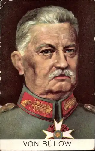 Ak Generaloberst Karl von Bülow, Portrait