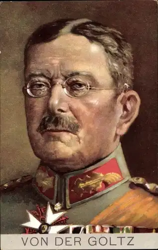 Ak Generalfeldmarschall Colmar von der Goltz, Portrait, Merité Orden