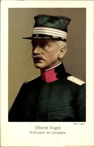 Ak Oberst Vogel, Waffenchef der Cavallerie, Schweizer Armee
