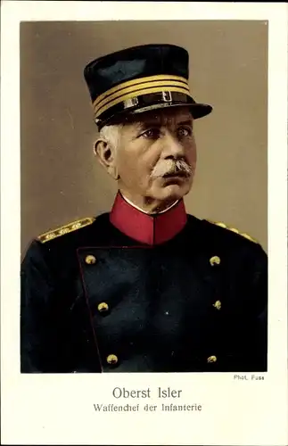 Ak Oberst Isler, Waffenchef der Infanterie