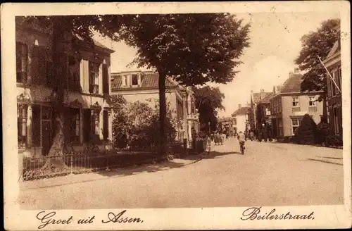 Ak Assen Drenthe Niederlande, Beilerstraat