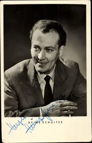 Ak Sänger Heinz Schultze, Portrait