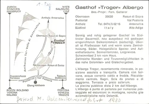 Ak Rasun di Sopra Oberrasen Rasen Antholz Rasun Anterselva Südtirol, Gasthof Troger