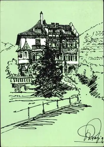 Künstler Ak Meran Merano Südtirol, Ladurnerhof