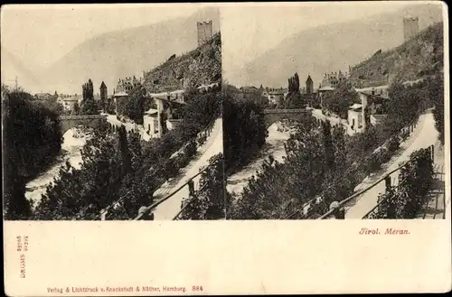 Stereo Ak Meran Merano Südtirol, Teilansicht