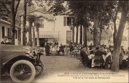 Ak Dax Landes, Hotel Dax Thermal, Terrassenpartie