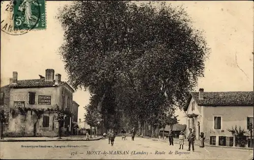 Ak Mont de Marsan Landes, Route de Bayonne