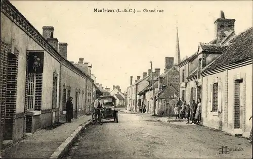Ak Montrieux Loir et Cher, Grand Rue