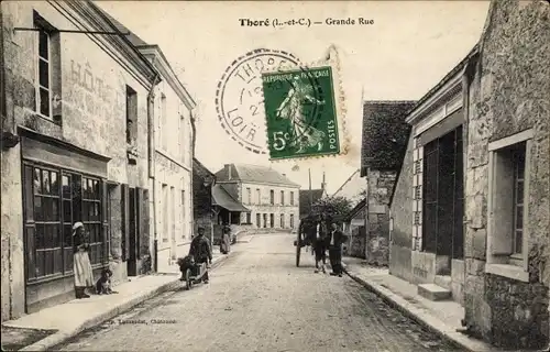 Ak Thoré Loir et Cher, Grande Rue