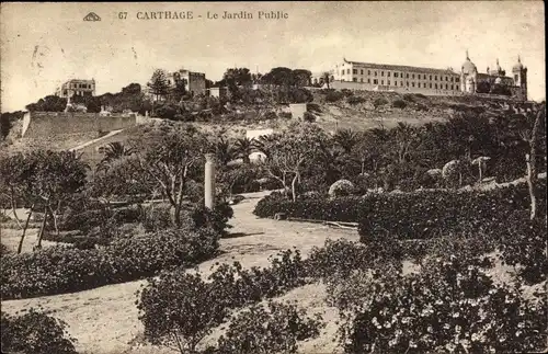 Ak Carthage Karthago Tunesien, Le Jardin Public
