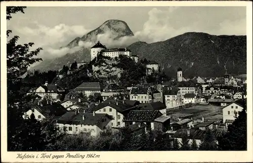 Ak Kufstein in Tirol, Ort gegen Pendling