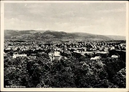 Ak Teplice Šanov Teplitz Schönau Region Aussig, Gesamtansicht