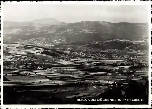 Ak Komáří hůrka Mückenberg im Erzgebirge Region Aussig, Gesamtansicht