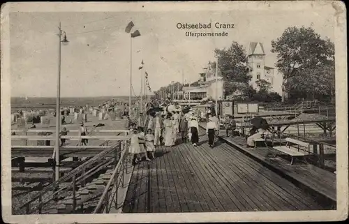 Ak Selenogradsk Ostseebad Cranz Ostpreußen, Uferpromenade