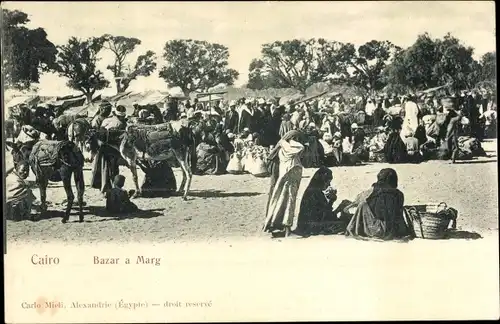 Ak Cairo Kairo Ägypten, Bazar a Marg