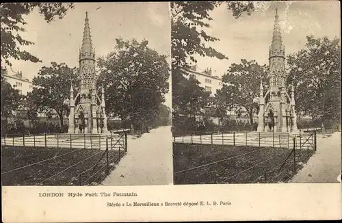 Stereo Ak London City, Hyde Park, Fountain