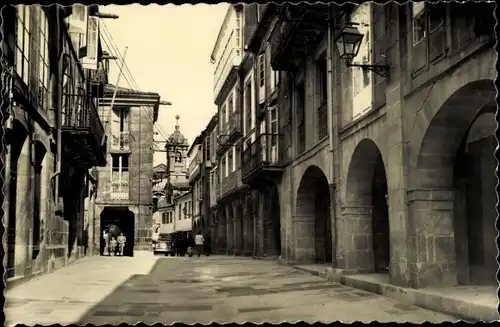 Ak Santiago de Compostela Galicien Spanien, Rua Nueva