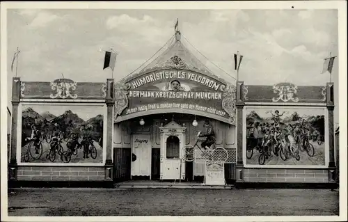 Ak München Bayern, Hermann Kretzschmar's Original Velodrom, Fahrräder