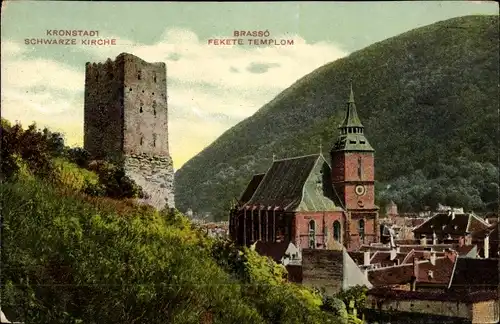 Ak Brașov Brassó Kronstadt Rumänien, Schwarze Kirche