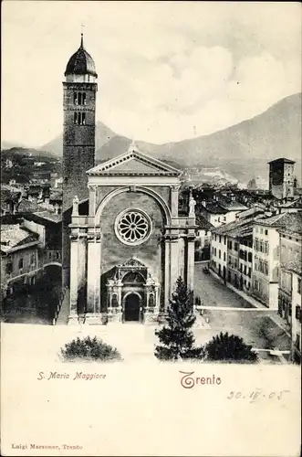 Ak Trento Trient Südtirol, S. Maria Maggiore, Kirche