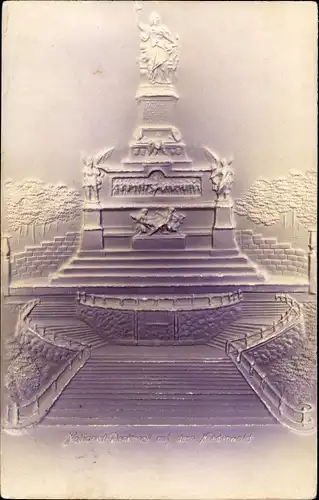 Präge Litho Rüdesheim am Rhein, Niederwald Nationaldenkmal