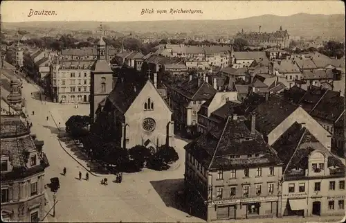 Ak Bautzen in der Oberlausitz, Blick vom Reichenturm