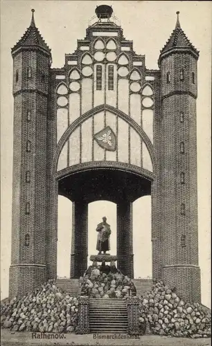 Ak Rathenow im Havelland, Bismarckdenkmal