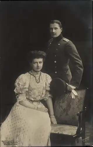 Ak Eitel Friedrich Prinz von Preußen, Sophie Charlotte von Oldenburg