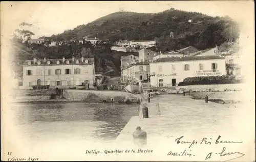 Ak Delles Dellys Algerien, Quartier de la Marine