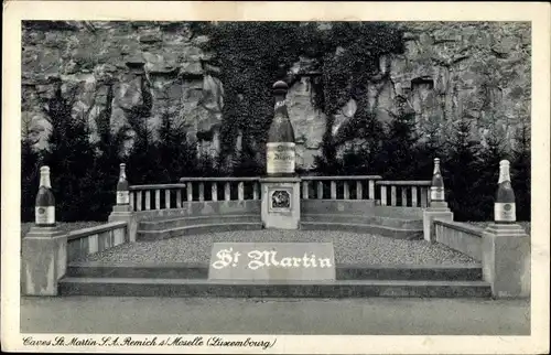 Ak Remich an der Mosel Luxemburg, Caves St. Martin