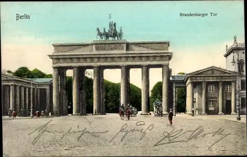 Ak Berlin Mitte, Brandenburger Tor