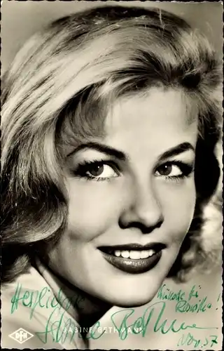 Ak Schauspielerin Sabine Bethmann, DFH Film, Portrait