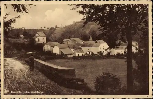 Ak Grumelange lez Martelange Greimlingen Martelingen Wallonien Luxemburg, Ortsansicht