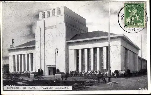 Ak Gand Gent Ostflandern, Exposition 1913, Pavillon Allemand