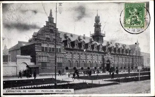 Ak Gand Gent Ostflandern, Exposition 1913, Pavillon Hollandais
