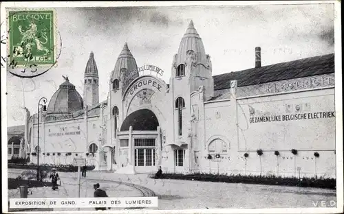 Ak Gand Gent Ostflandern, Exposition 1913, Palais des Lumieres