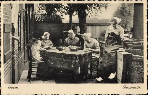 Ak Twente Overijssel Niederlande, Buurpraatje