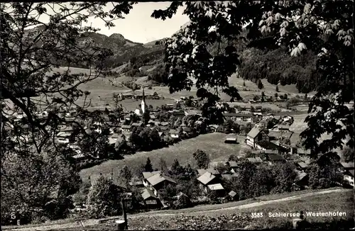 Ak Westenhofen Schliersee in Oberbayern, Panorama