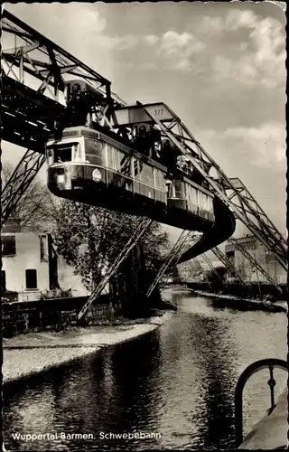 Ak Barmen Wuppertal, Schwebebahn