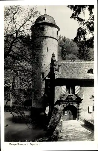 Ak Mespelbrunn im Spessart Unterfranken, Schloss