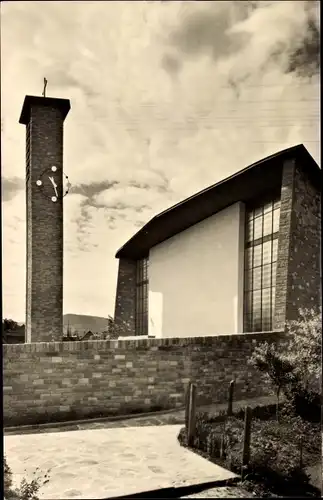 Ak Kleinheubach am Main Unterfranken, Dreifaltigkeitskirche, Kirchturm