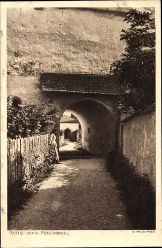 Ak Fraueninsel Chiemsee Oberbayern, Tordurchgang