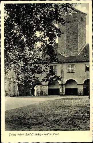 Ak Bad Iburg Teutoburger Wald, Benno Turm v. Schloss Iburg