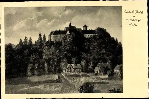 Ak Bad Iburg am Teutoburger Wald, Schloss, Außenansicht