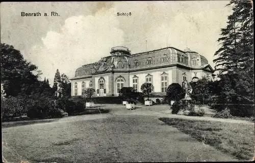 Ak Benrath Düsseldorf am Rhein, Schloss, Außenansicht