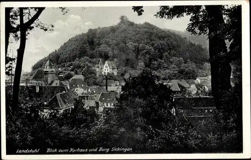 Ak Landstuhl in der Pfalz, Kurhaus und Burg Sickingen