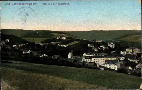 Ak Langenschwalbach Bad Schwalbach im Taunus, Total von der Busemach